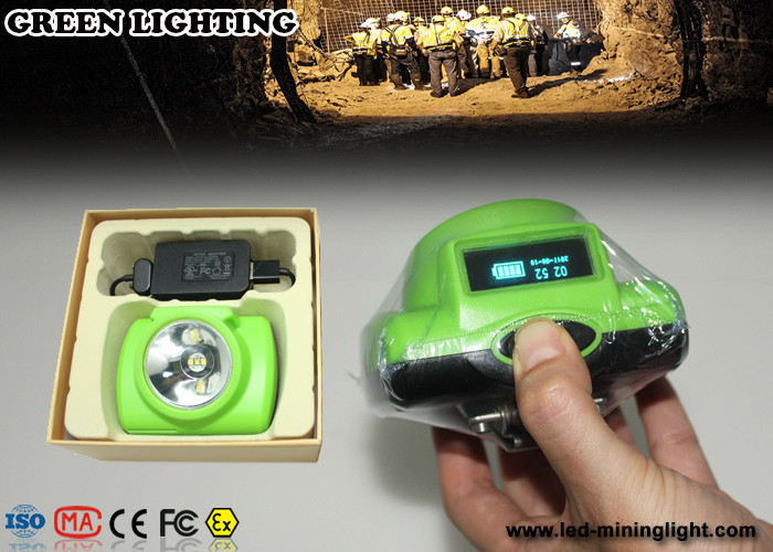 PC + ABS Cree Led Cordless Mining Lights With Sos Purpose , OLED Screen
