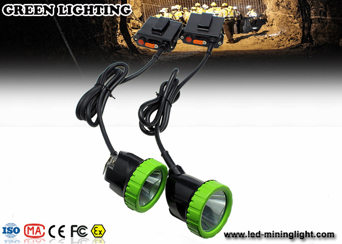 Explosion - Proof Corded Mining Cap Lamp 5W 50000lux Rechargeable LED Mining Headlamp