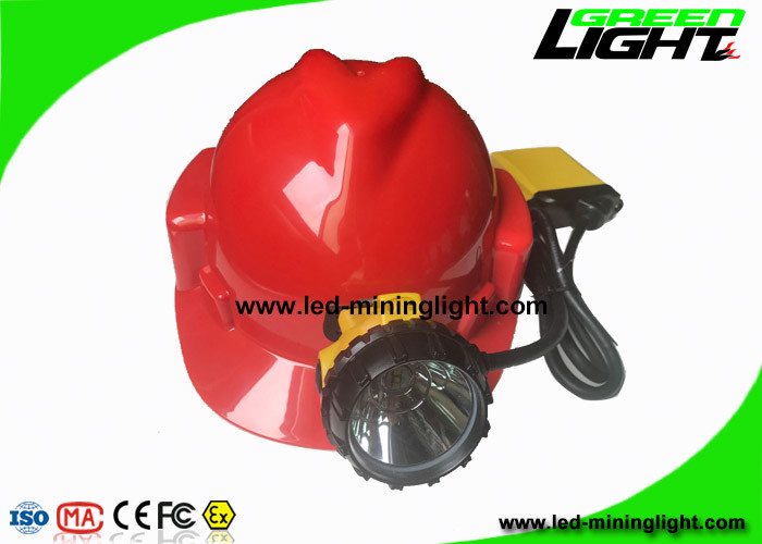 High Power Coal Mining Lights 25000Lux Miners Hard Hat Lamp with SOS Lighting Mode