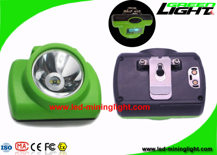 13000 Lux Safety Miners Cordless Cap Lamp Oled Screen SOS With USB / Cradle Charger 