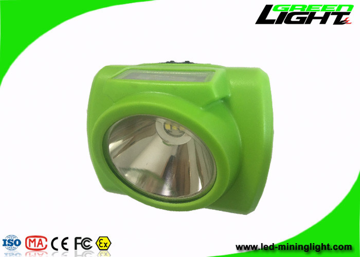 Anti Water Cordless Cap Lamp 13000 Lux Brightness 6.4Ah Battery With Green Color