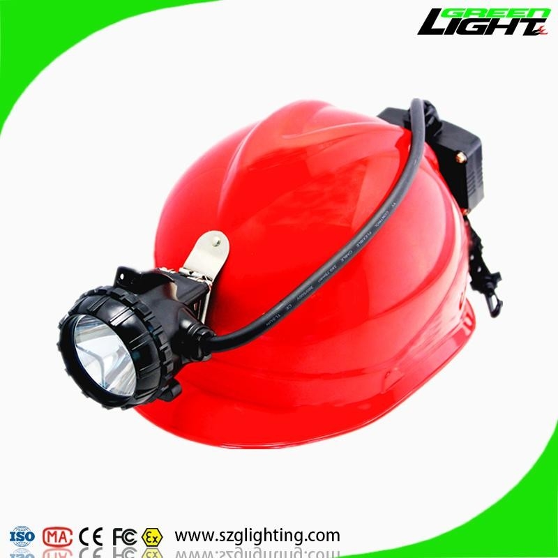 GLS12-A Semi Corded Led Miners Cap Lamp 15000 Lux High Brightness With Rear Warning Light