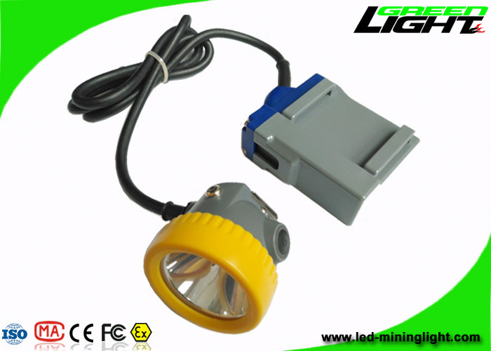 6.6Ah Li-ion Battery LED Mining Light 15000lux High Beam Corded Lamp Flame Resistant