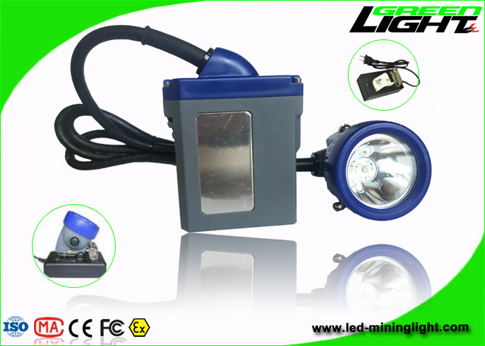 1.67 Watt LED Mining Light 216lum 6.6Ah Rechargeable Li - Ion Battery 1000 Cycles