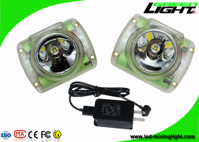 Small Size Rechargeable LED Mining Light PC Material 13000lux 14-16hrs Working Time