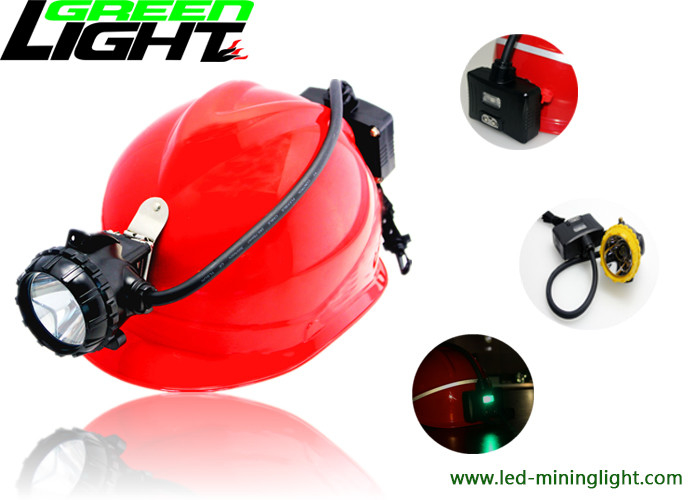 GLS12-A Semi Corded Mining Cap Lights 6.8Ah Lithium Polymer Battery 25000lux strong brightness with Aluminum Light Cup