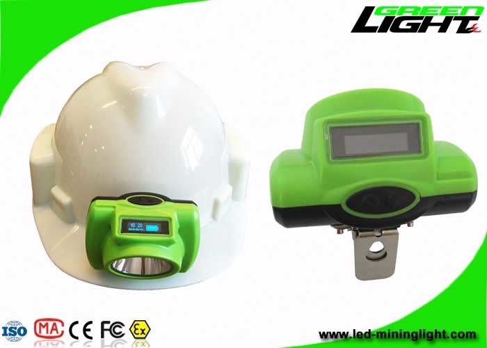 All In One Structure LED Mining Light ABS PC Material 3.7V 6.8Ah Battery With OLED Screen