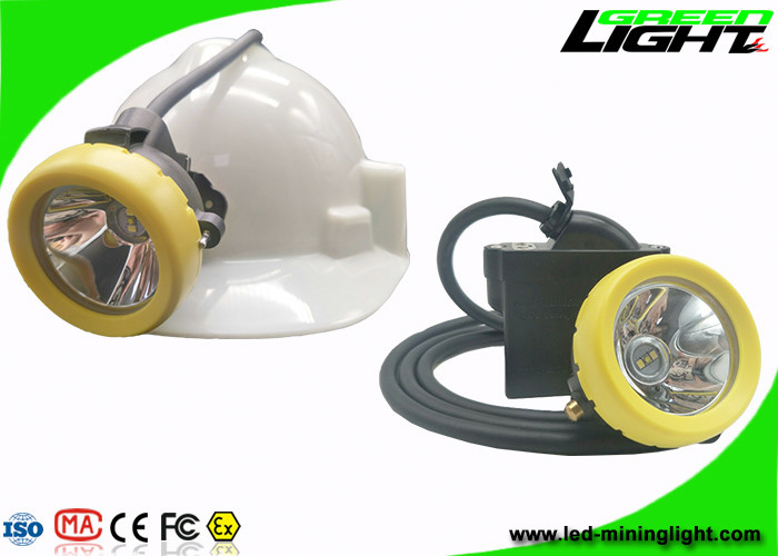 IP68 Coal Mining Cap Lights 10000lux 7.8Ah Li - Ion Battery 18hrs Long Lighting Time