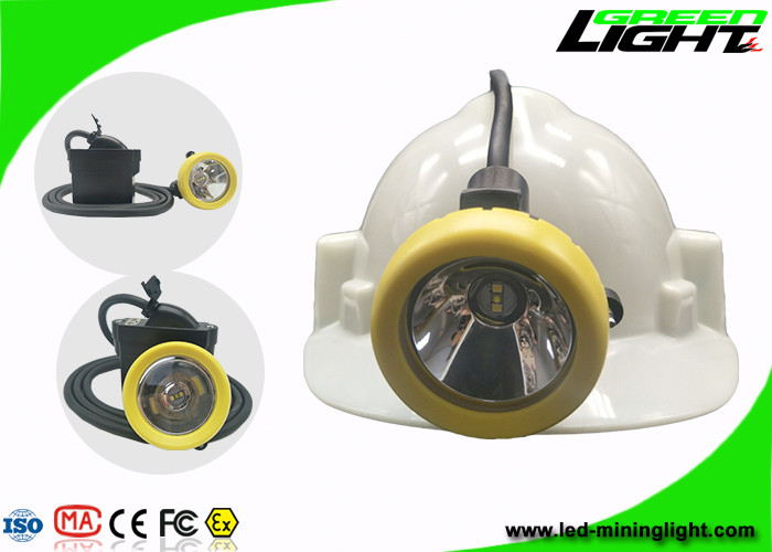 7.8Ah Li - Ion Battery Mining Cap Lights USB Charger 10000lux Brightness Hard Hat Lamp