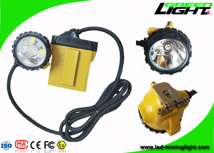 GL12-A 25000lux Mining Hard Hat Headlamp IP68 Waterproof 10.4Ah Low Power Warning