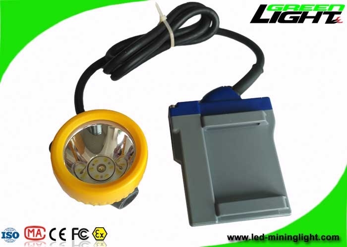 6.6Ah Rechargeable Battery Mining Hard Hat Lights 15000lux With 16hrs Long Lighting Time