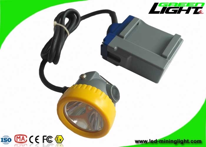 Coal Rechargeable Led Headlight 15000lux High Beam Corded Cap Lamp 6.6Ah Battery