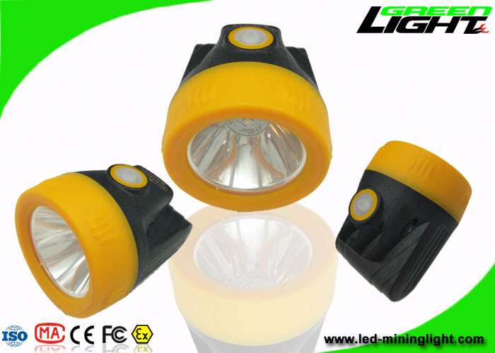 Anti Explosive 10000lux Miners Cap Lamps Cordless 1.1W Support USB Charging