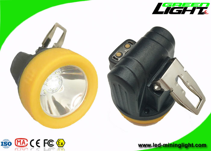 Magnetic Charging 10000lux Underground Miner Cap Lamp Small Size IP68 3.8Ah Battery