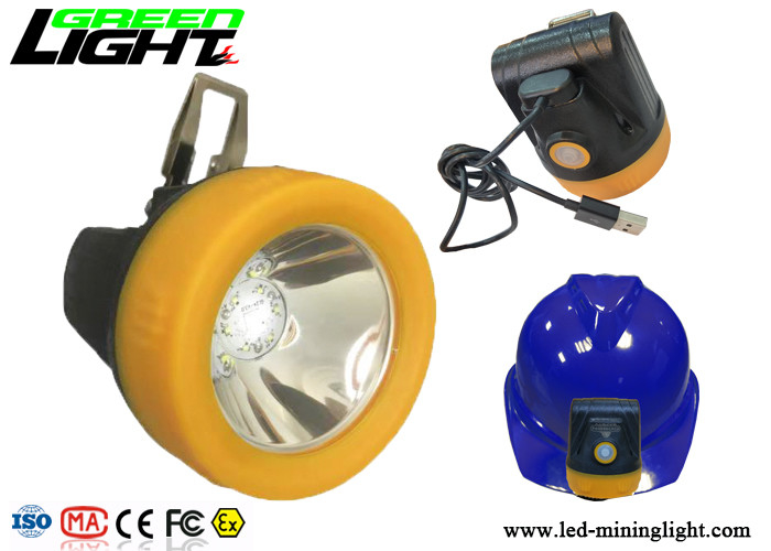 Cordless SE Mining Hard Hat Lights , Led Miners Cap Lamp Li-Ion With Battery Charger