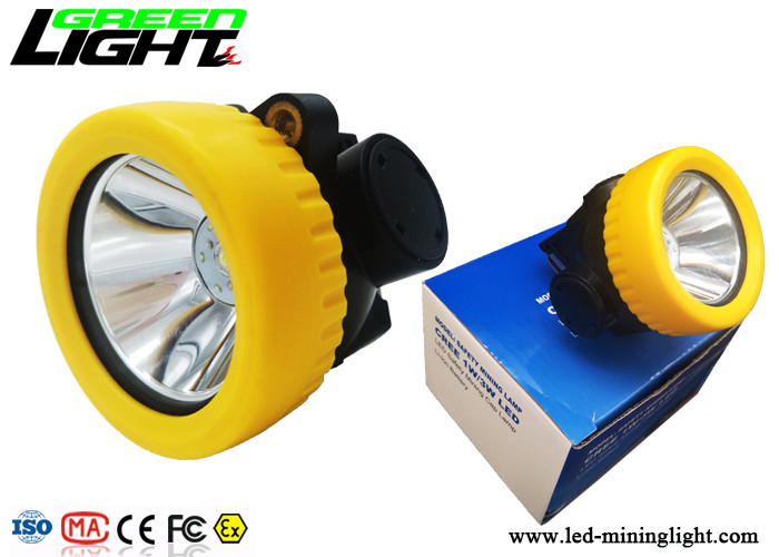 ABS Material Rechargeable Cordless Mining Cap Lamps CREE Light Source 5000lux Brightness