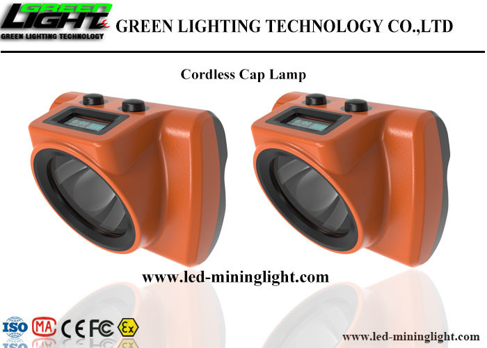 High Brightness LED Cordless Cap Lamp 1.78W Lithium Lon Battery With OLED Screen