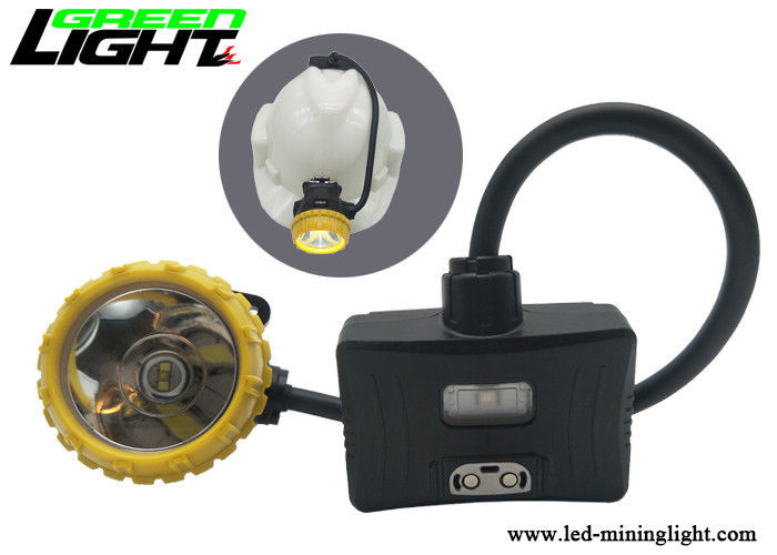 High Beam Mining Cap Lights 6.8Ah Panasonic Battery SOS With Rear Warning Light