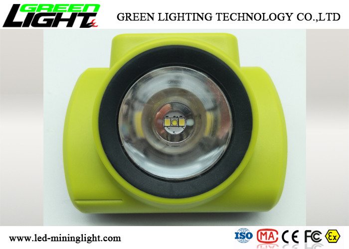 18000 Lux 385 Lum Rechargeable Mining Cap Lamps LED Screen All In One Stuture