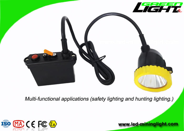 50000lux Brightness Coal Miner Cap Lights GL6-B 11.2Ah Big Li - Ion Battery Capacity