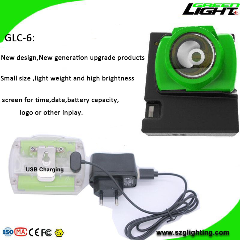 Low Power Warning Cordless Coal Mining Lights With Oled Screen Date / Time