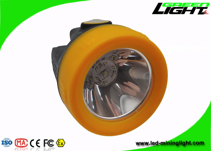 10000lux Cordless Mining Cap Lamps , Coal Miner Hard Hat Light 3.8Ah Battery