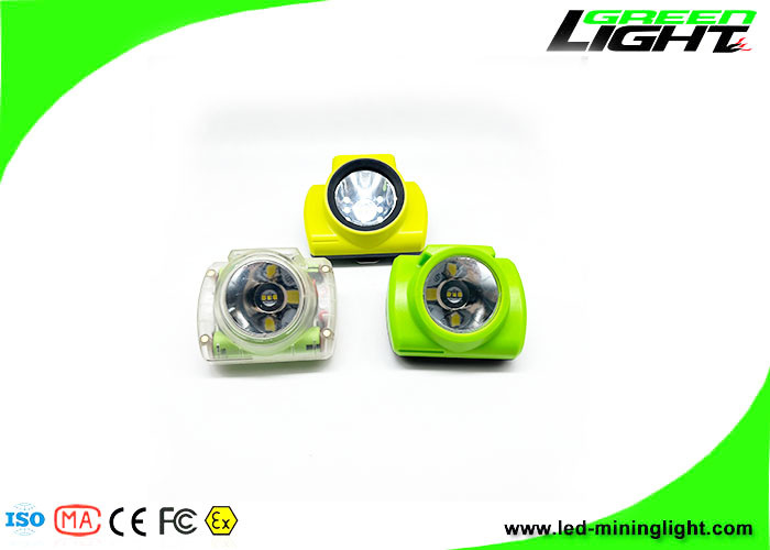 IP68 Waterproof Cordless Led Miners Cap Lamp OLED Screen Portable 18000 Lux Miners Headlight for Tracking System Install