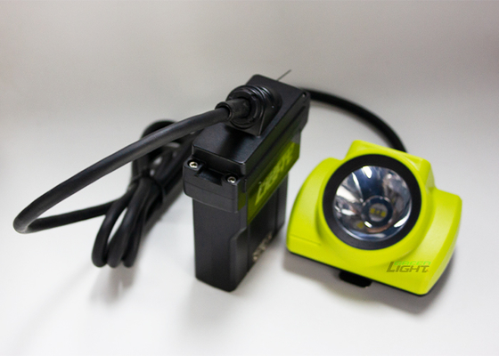 4.07W 14Ah Corded Led Mining Light IP68 Waterproof 25000lux Impact Resistant Mining Cap Lamp with OLED Screen for Coal Gold Rock Mine